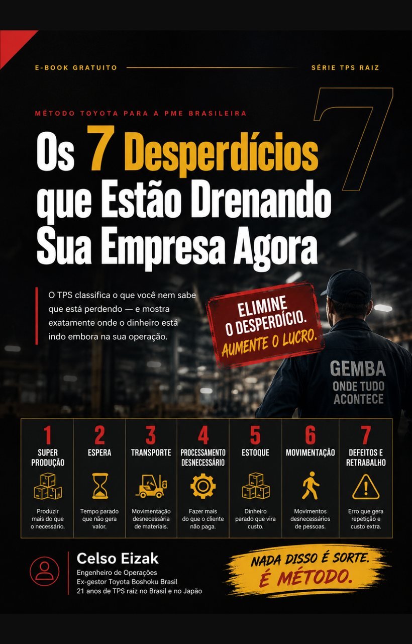 Os 7 Desperdícios que Estão Drenando Sua Empresa Agora — Celso Eizak